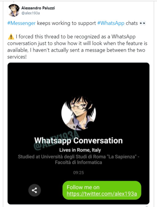Integración de WhatsApp y Messenger