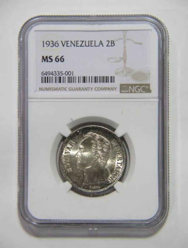 Estas son los detalles que tienen las monedas de 2 bolívares de 1936. Foto: eBay   