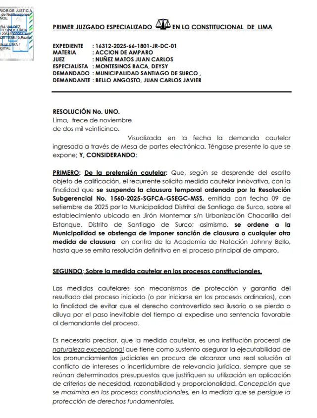 Resolución. Foto: difusión. Resolución. Foto: difusión.
