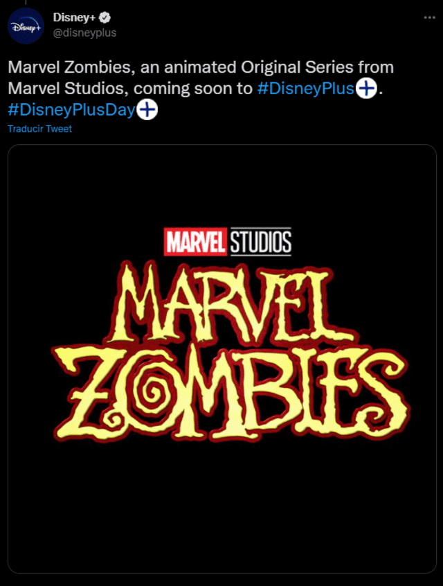 Marvel Zombies tendrá su propia serie animada. Foto: Twitter/Disney+