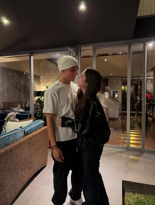 Gaela Barraza y su novio. Gaela Barraza y su novio.