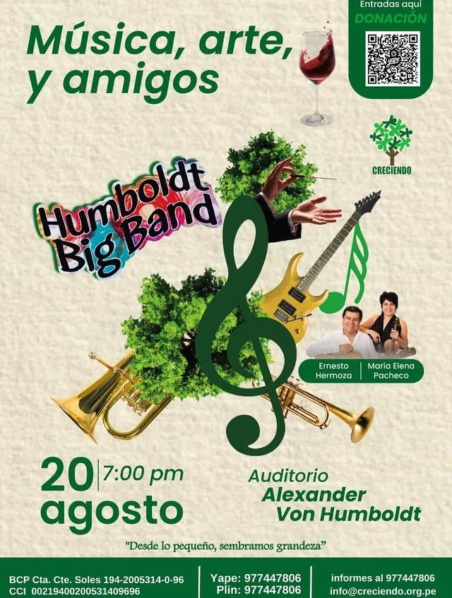 Evento de la orquesta Humboldt Big Band.   