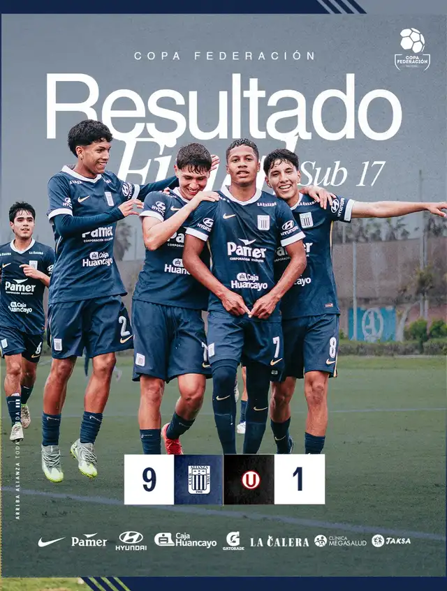 Alianza Lima goleó 9-1 a Universitario. Foto: Facebook.   