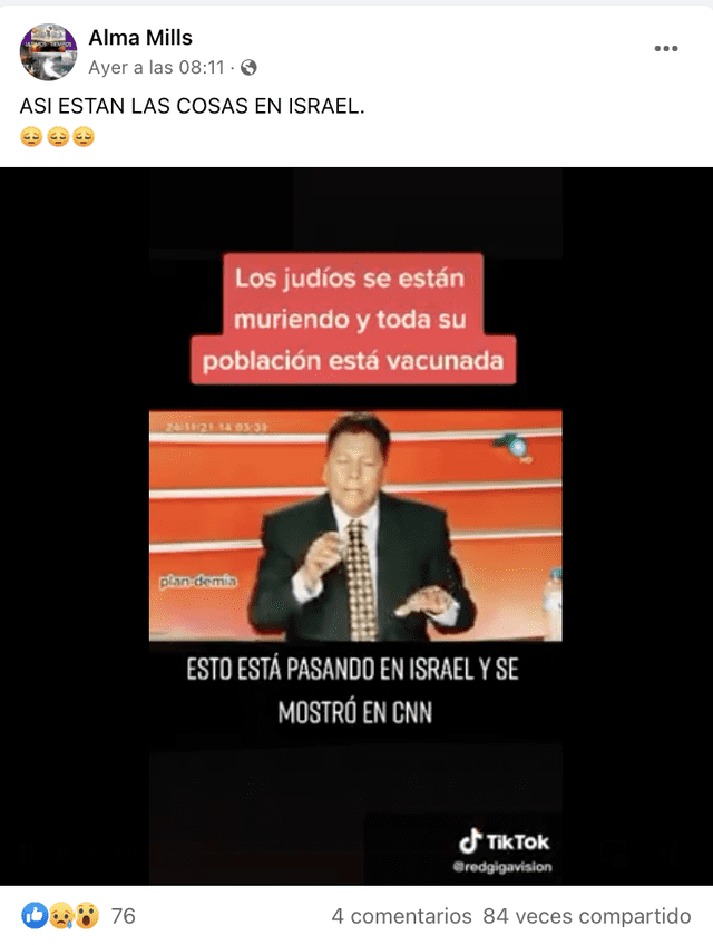 Foto: captura en Facebook Foto: captura en Facebook