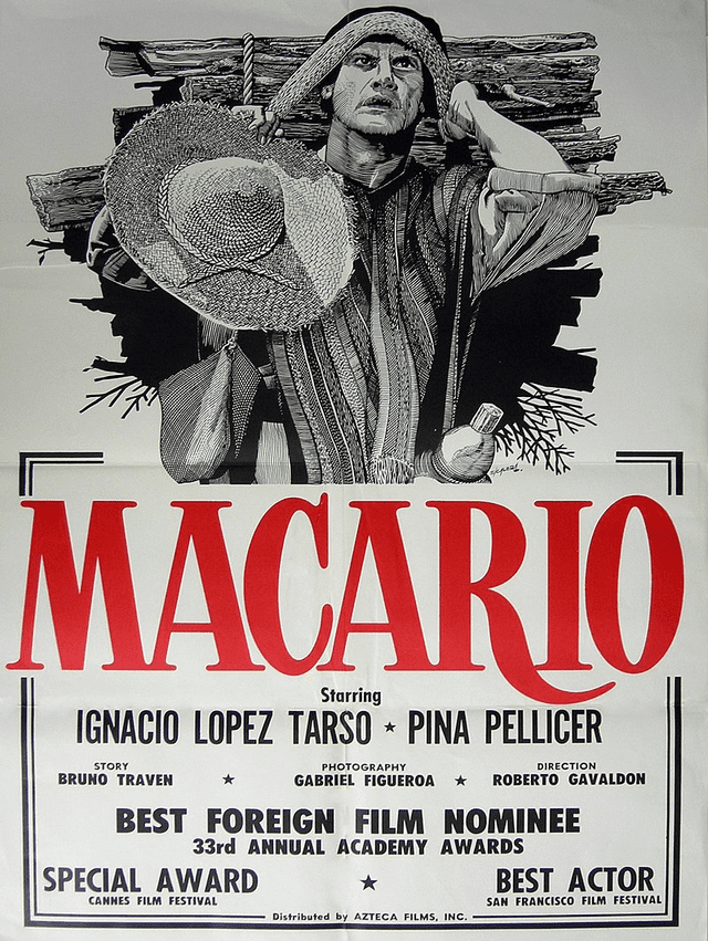 Este fue el póster de 'Macario' en Estados Unidos. Foto: Clasa Films Mundiales    