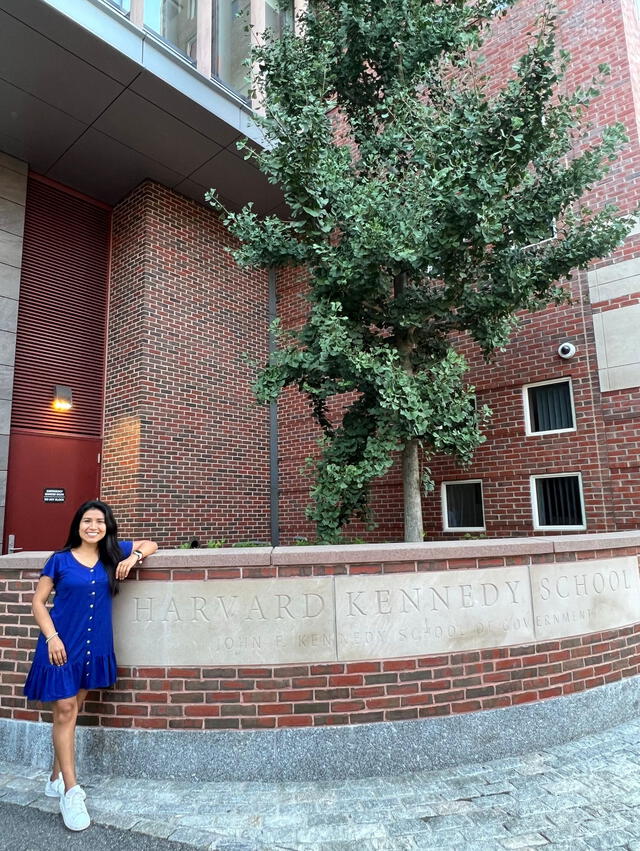  Valeria comenzó a estudiar su maestría en Harvard en 2023. Foto: cortesía   