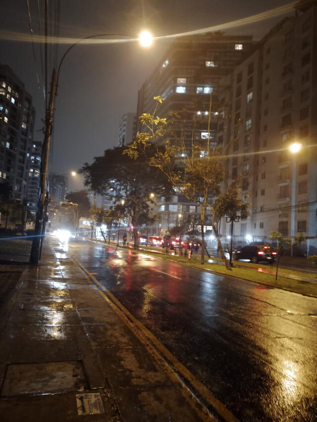  Lima en la madrugada del 22 de agosto. Foto: Senamhi.   