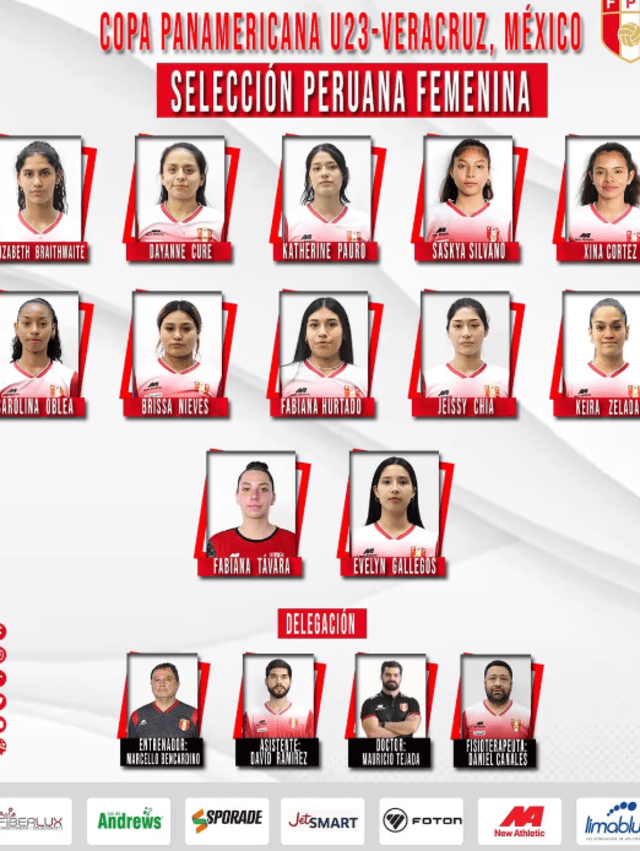  Nómina de la selección peruana para la Copa Panamericana Sub-23. Foto: FPV   