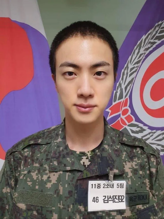 Jin, integrante de BTS, en el servicio militar. Foto: The Camp