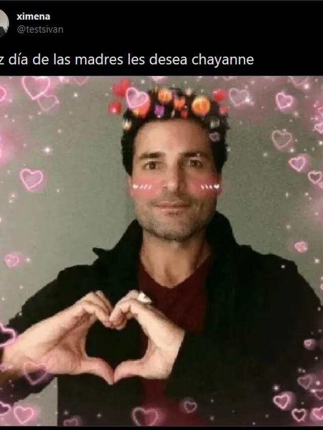  Imágenes por el Día de la Madre de Chayanne. Foto: Twitter   