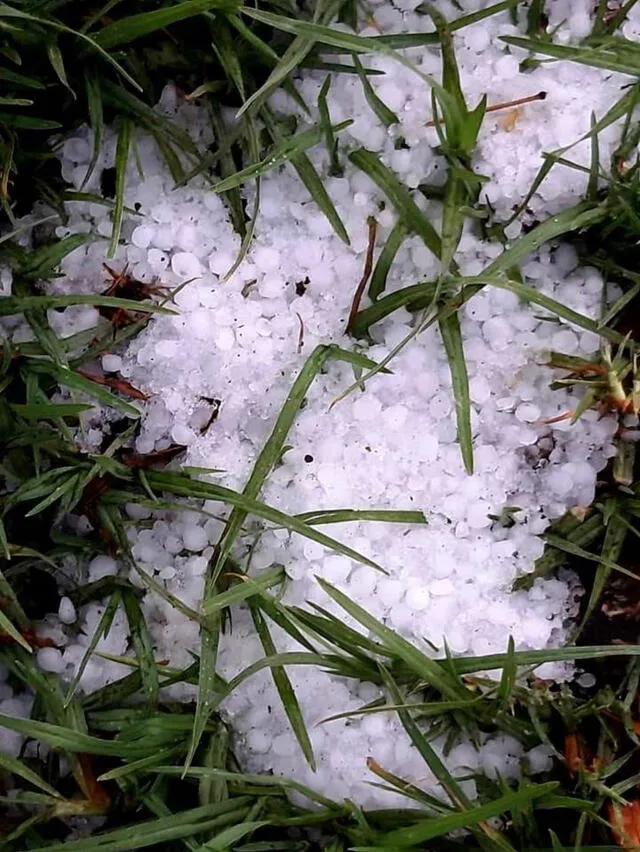  Granizo en la sierra del Perú. Foto: Andina.    