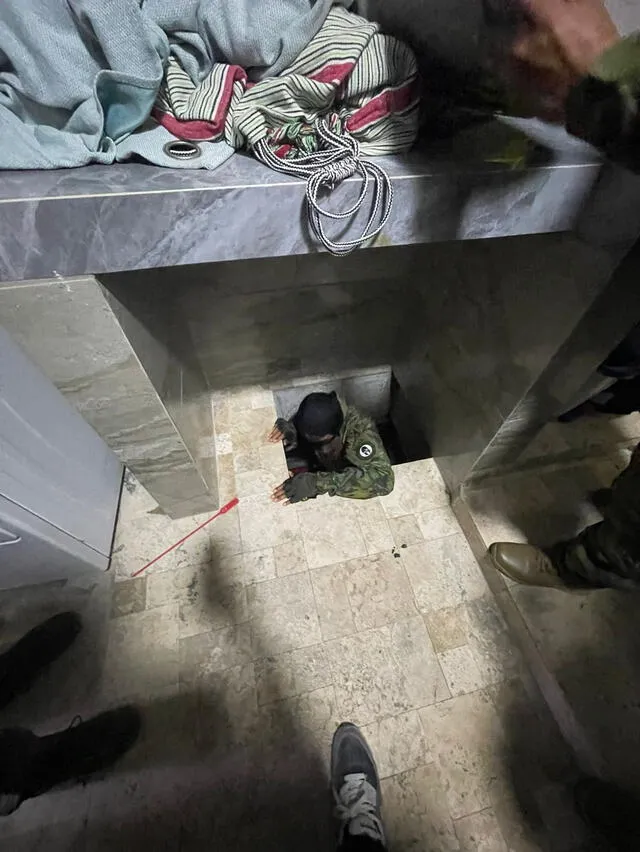  Este es el búnker secreto del narcotraficante 'Fito'. Foto: Ejército de Ecuador   