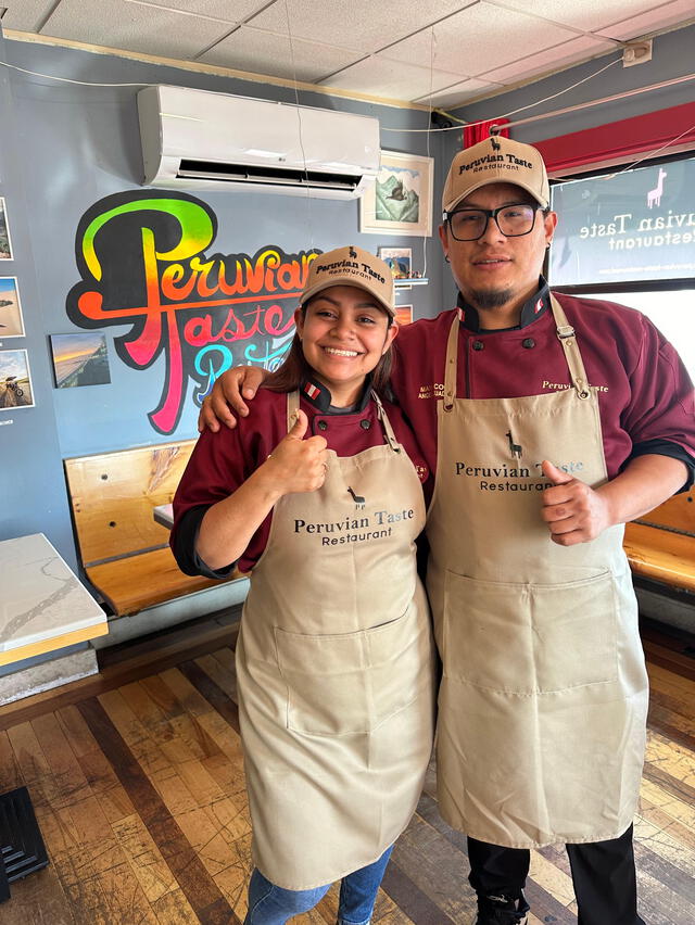 Ángel Cuadros García, el cocinero número uno de Peruvian Taste, junto con su mano derecha, Yansi Rivera. Foto: Jose Villafranca. Ángel Cuadros García, el cocinero número uno de Peruvian Taste, junto con su mano derecha, Yansi Rivera. Foto: Jose Villafranca.