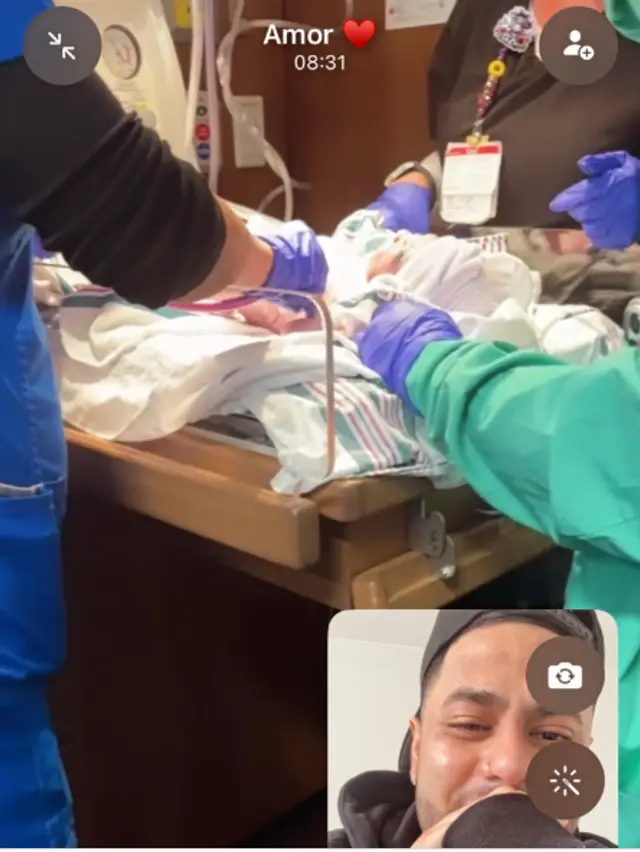  Bryan Torres emocionado tras el nacimiento de su hijo con Samahara Lobatón. Foto: captura Instagram   