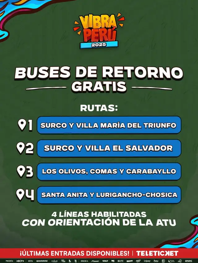  Viva Perú 2025 se realizará los días sábado 6 y domingo 7 de diciembre. Foto: Instagram/ Vibra Perú 
