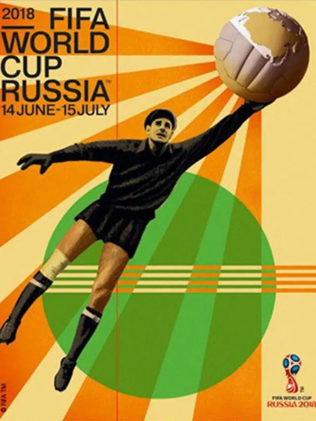 Afiche del mundial Rusia 2018. Foto: Fifa