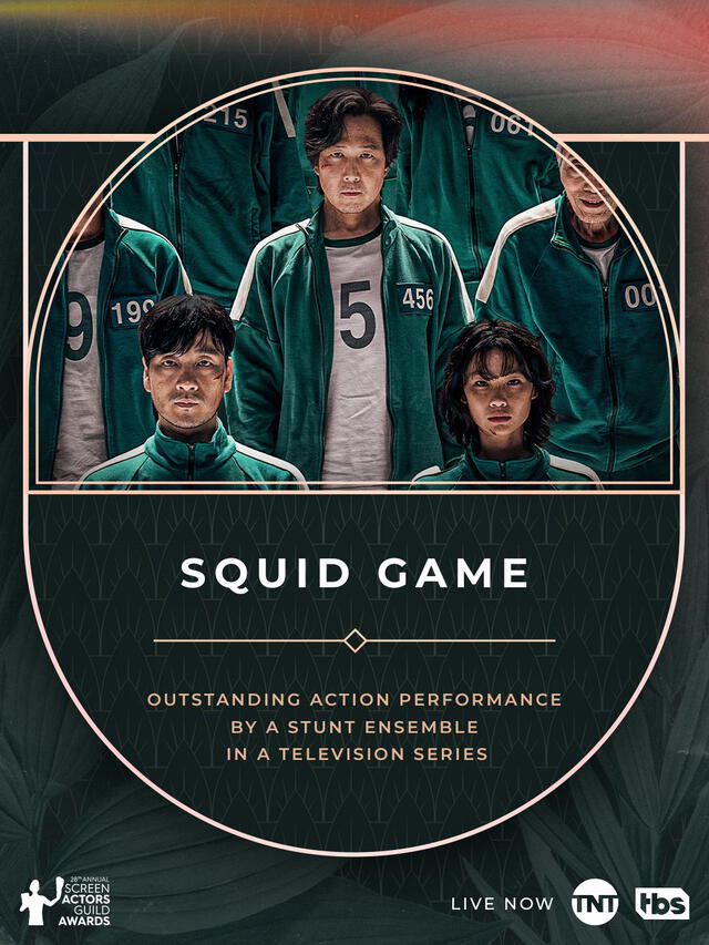 El cast de El juego de calamar ganó la categoría de mejor performance de acción. Foto: SAG Awards