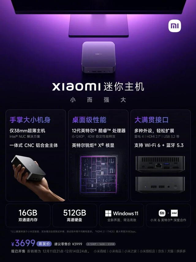 Características del Xiaomi Mini Host