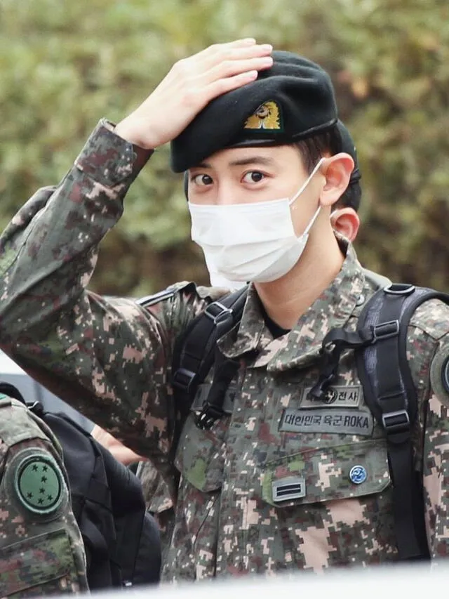 Chanyeol, EXO, Servicio militar