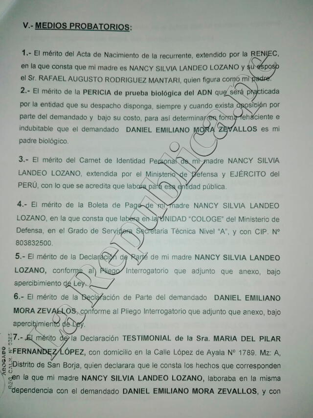 Daniel Mora: joven asegura ser su hija y pide una prueba de ADN 