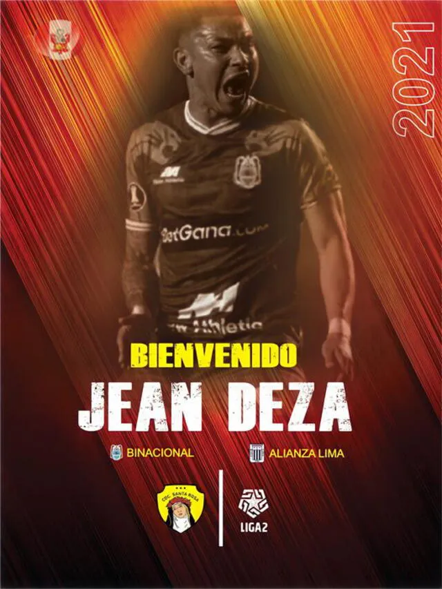 Jean Deza jugará en Santa Rosa por todo el 2021. Foto: Cultural Santa Rosa