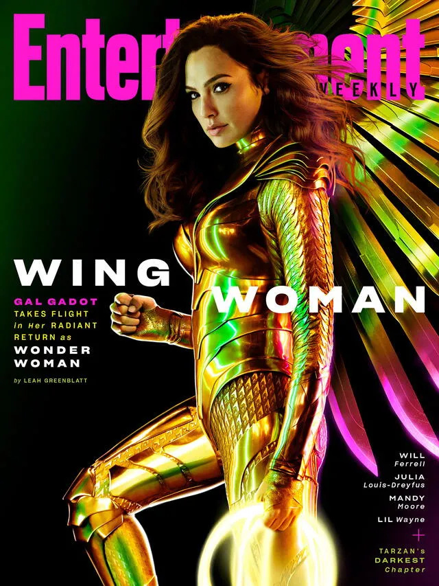 Wonder Woman presenta su armadura para su nueva película. Fuente: Entertainment Weekly