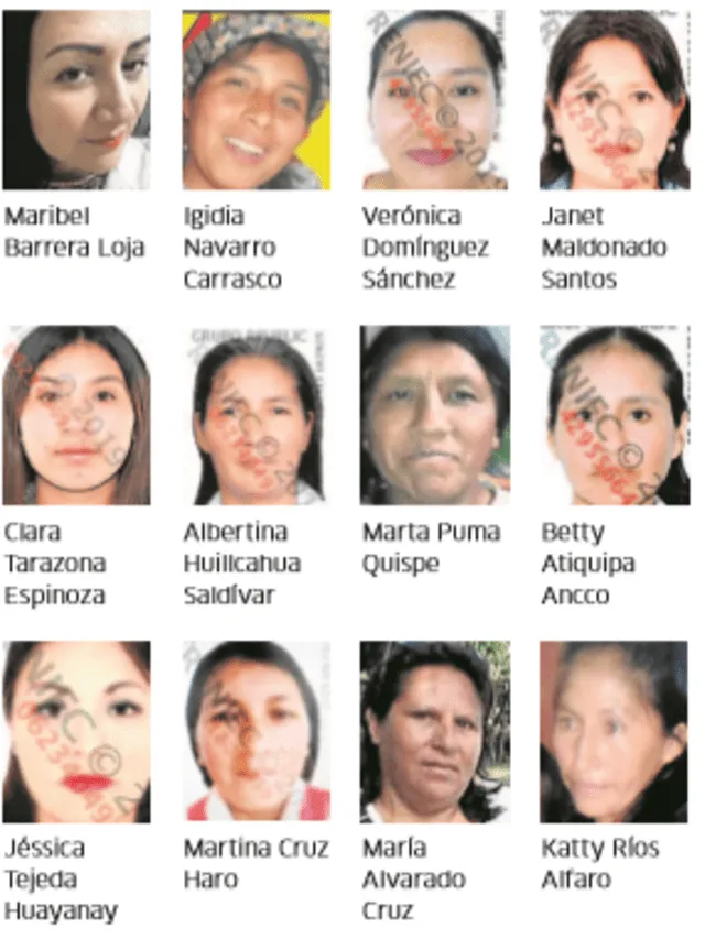 De Clorinda hasta Katty: los rostros de las 166 mujeres asesinadas este año