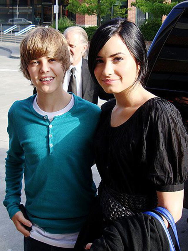 Justin Bieber y Demi Lovato. Foto: difusión