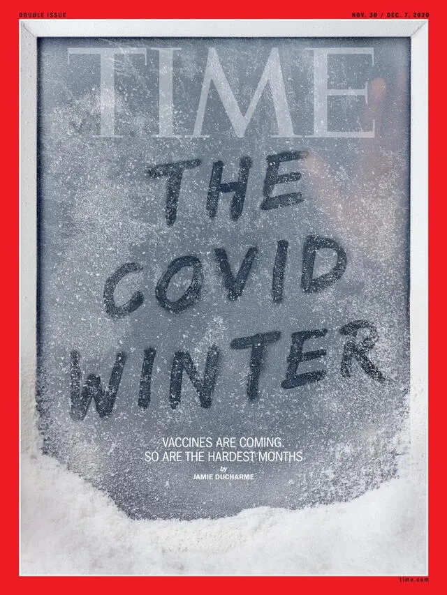 Última portada de la revista Time del año 2020 que estuvo relacionada con la COVID-19. Fuente: Archivo Time.