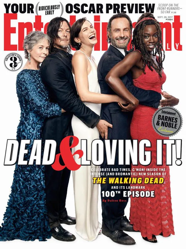 The Walking Dead: protagonistas celebran el capítulo 100 con portada en revista|FOTOS