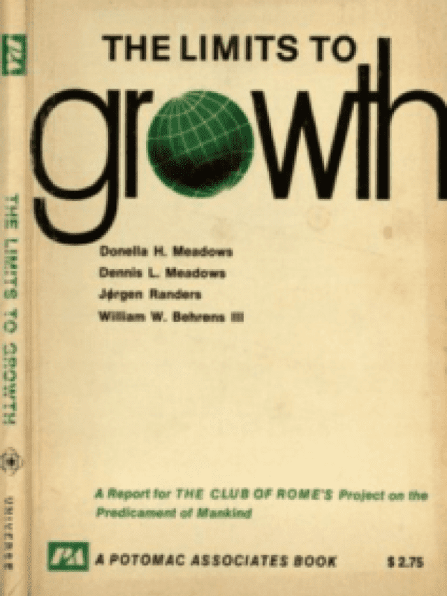 Portada del libro "Los límites del crecimiento". Foto: Clube of Rome   