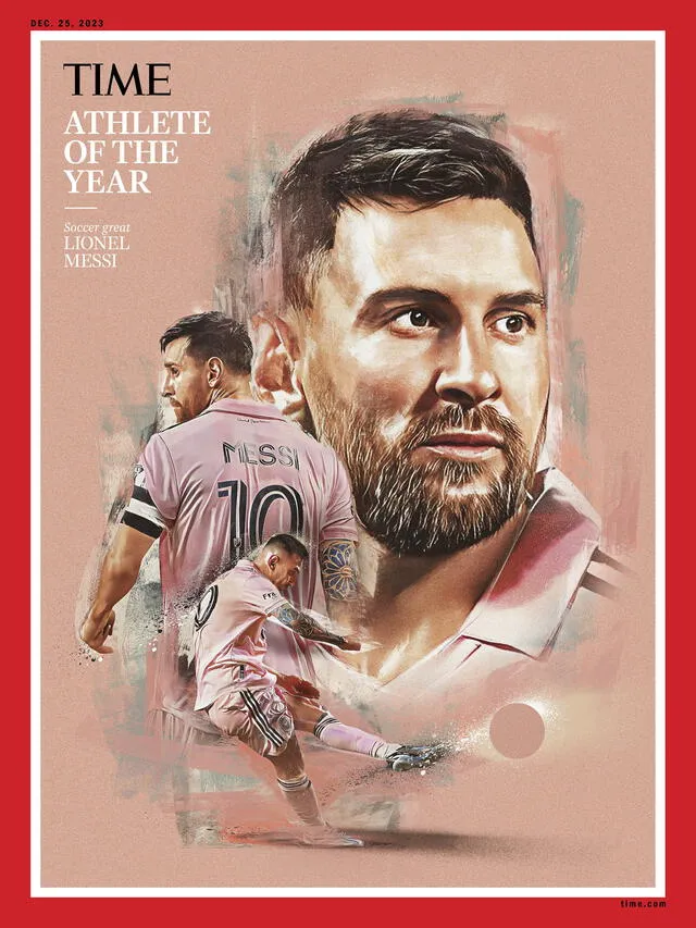 Lionel Messi en portada. Foto: Time 