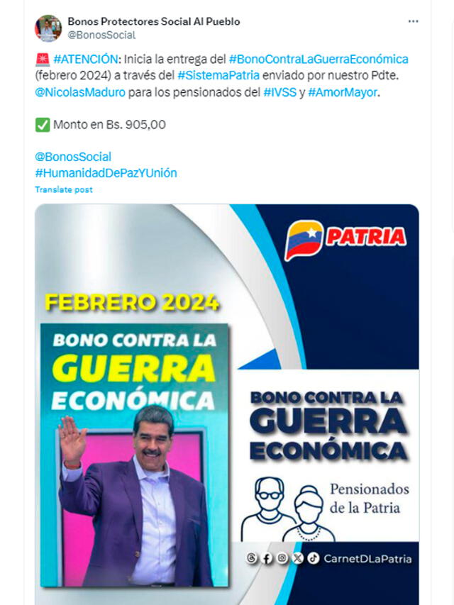  El 21 de febrero se inició el pago del Bono de 25 dólares. Foto: composición LR/Patria.   