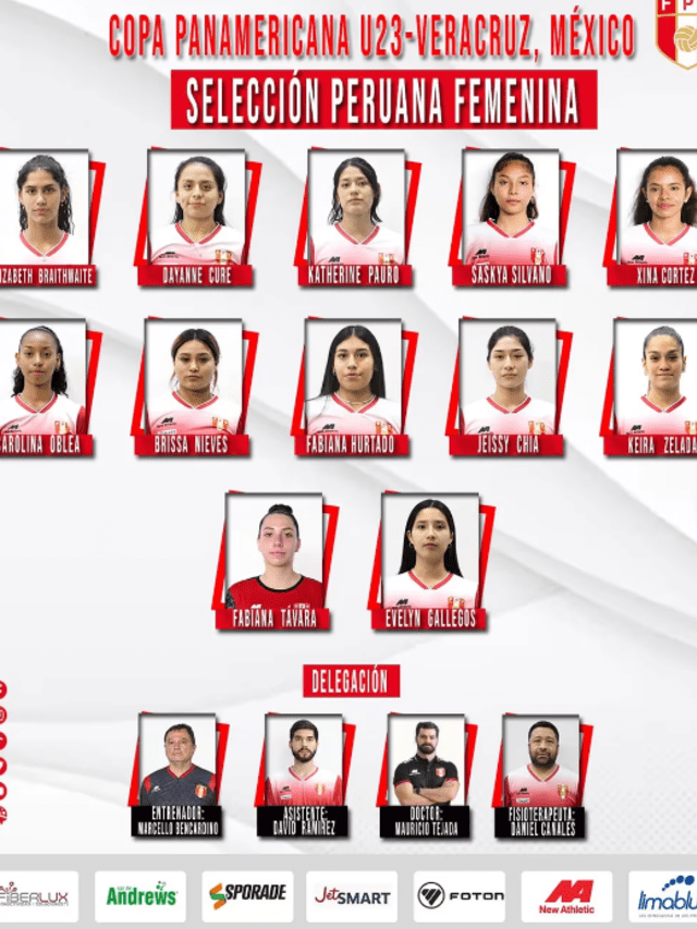 Nómina de la selección peruana para la Copa Panamericana Sub-23. Foto: FPV. 