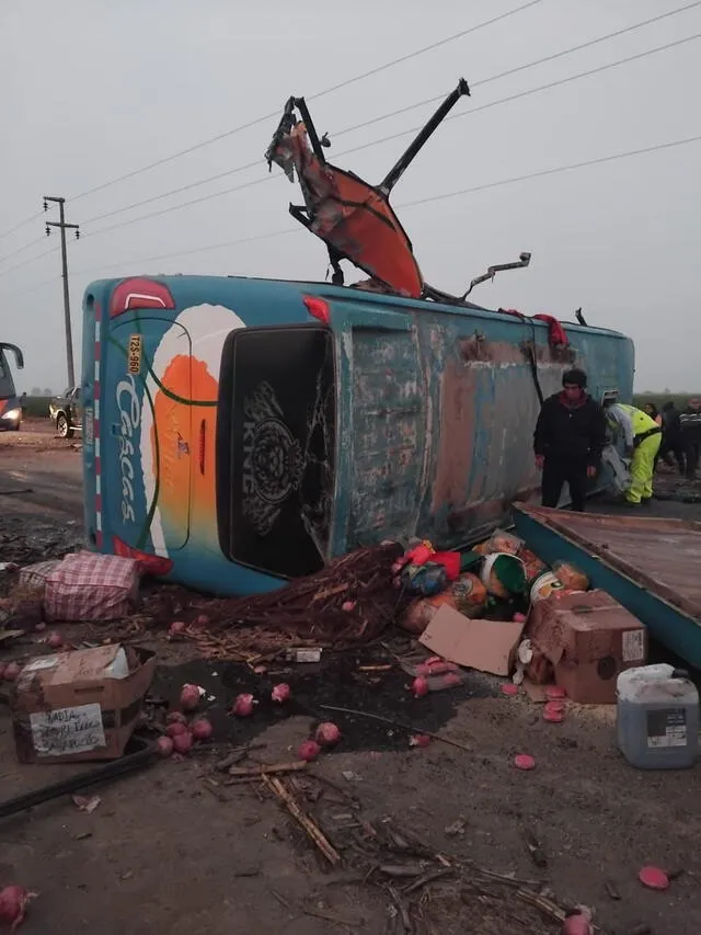 El accidente vehicular se reportó en La Libertad. Foto: difusión   