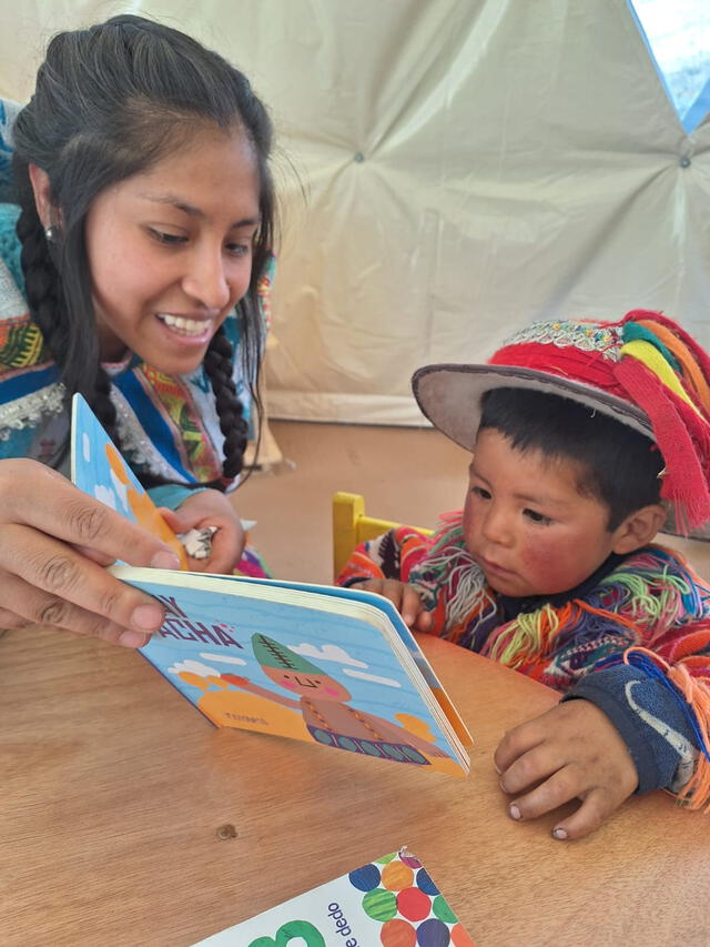 Urpi, biblioteca itinerante, un espacio de diversas actividades culturales. Foto: Casa de la Literatura.   