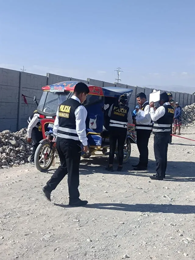  Motocicleta decomisada en la escena del crimen. Foto: difusión.   