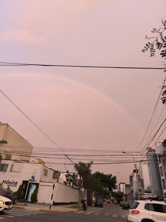 Arcoíris se presentó previo a pesar del intenso calor. Foto: difusión    