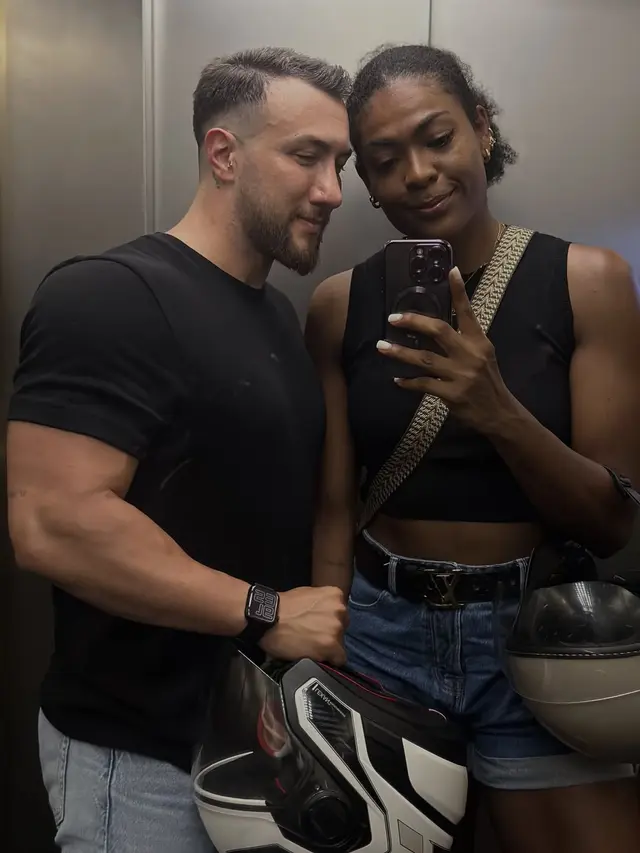 Ángela Leyva y su novio. Foto: Instagram   