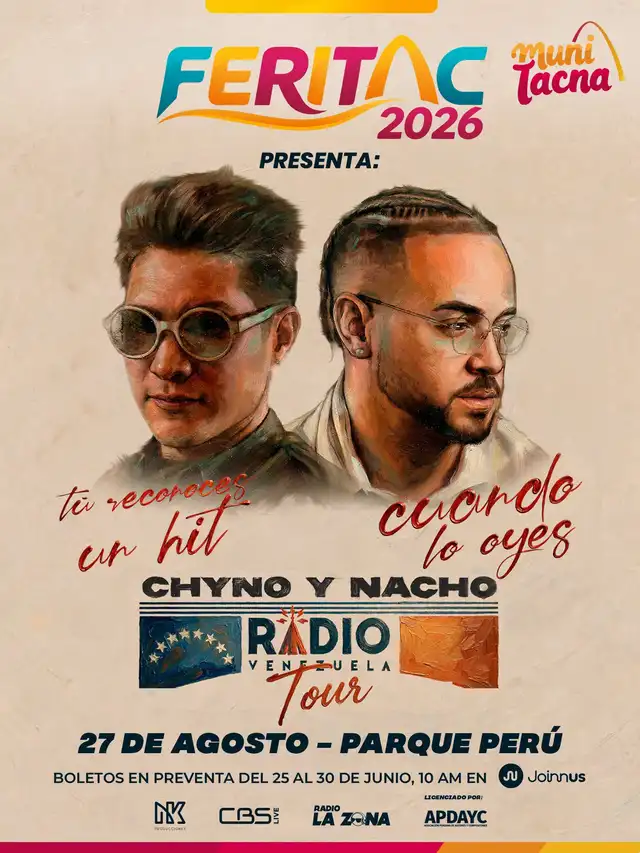 Chyno y Nacho será parte de FERITAC 2026.