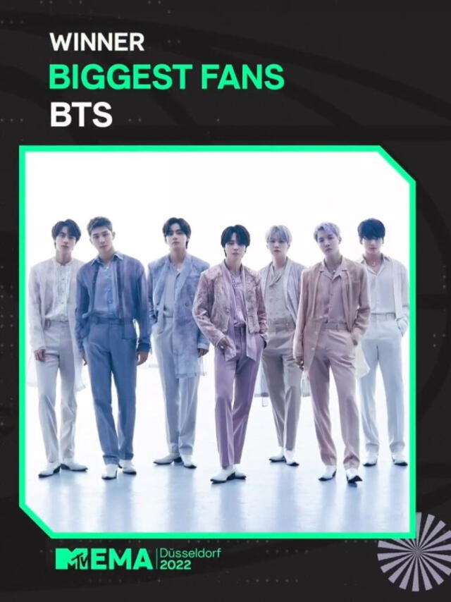 BTS gana el premio a Biggest Fans