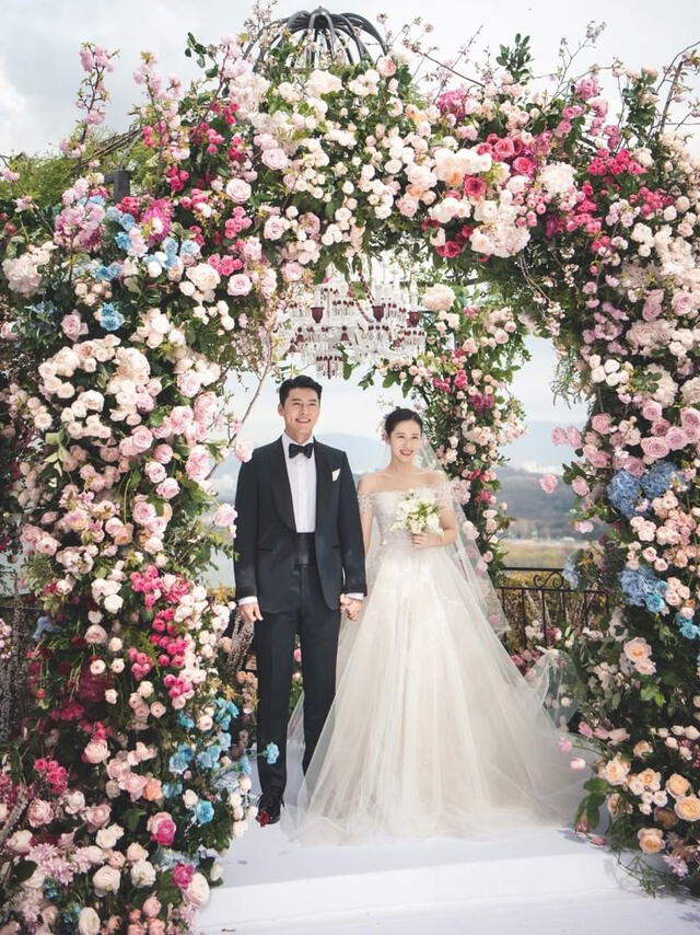 Hyun Bin y Son Ye Jin: fotos oficiales de la boda. Foto: VAST Entertainment