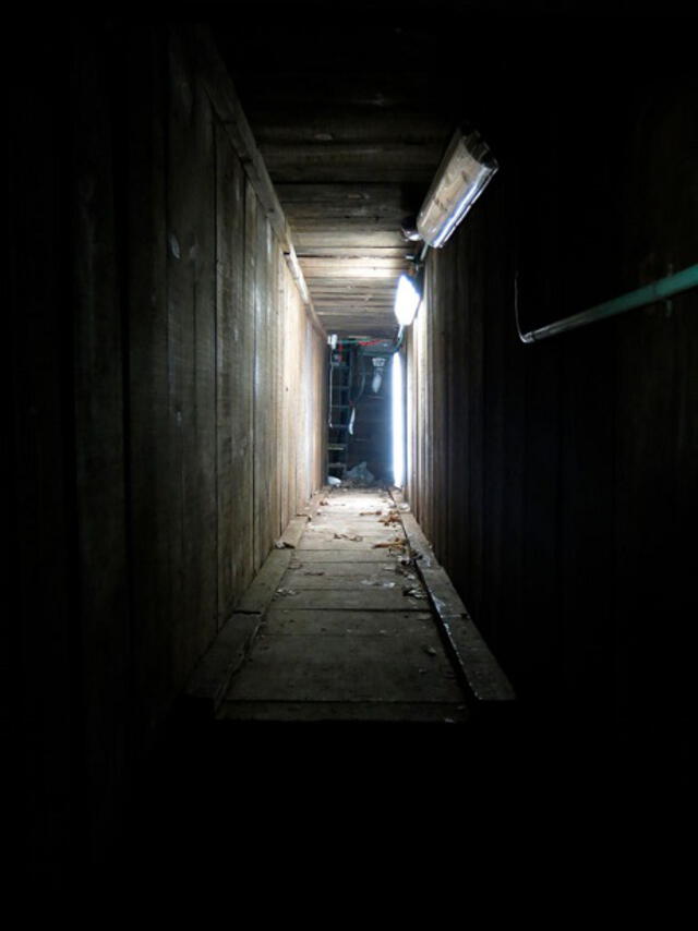 Túneles como este fueron destruidos por las autoridades mexicanas