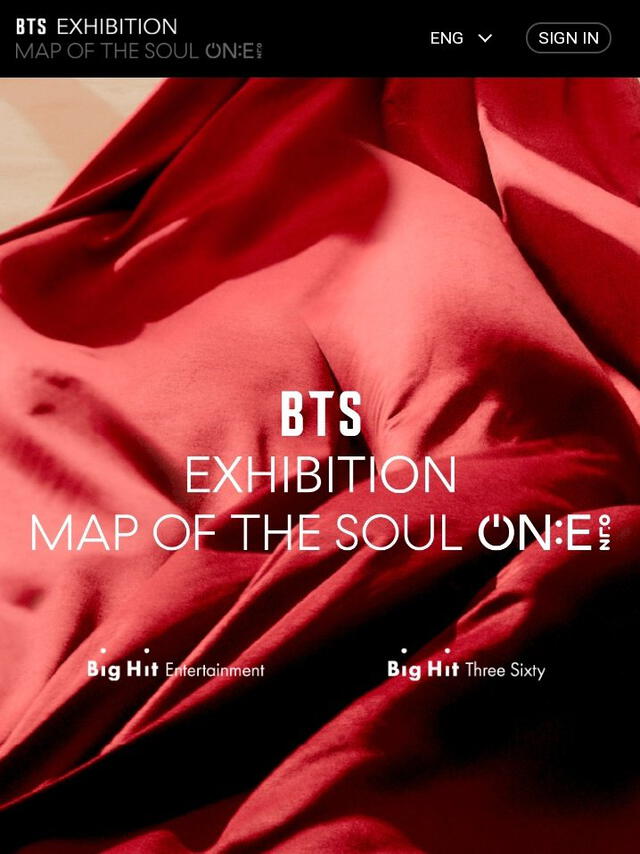Detalles de BTS Exhibition - Map Of The Soul ON:E. Foto: Big Hit Entertaiment