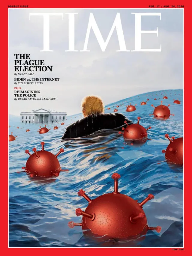 No, la revista Time no publicó una portada en la que aparece un soldado
