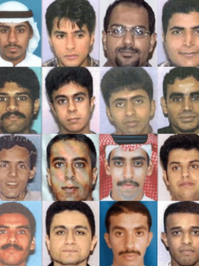 16 de los 19 terroristas responsables de los atentados del 11 de septiembre. Foto: Infobae