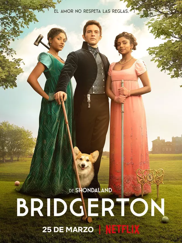 Poster de la segunda temporada de Bridgerton.