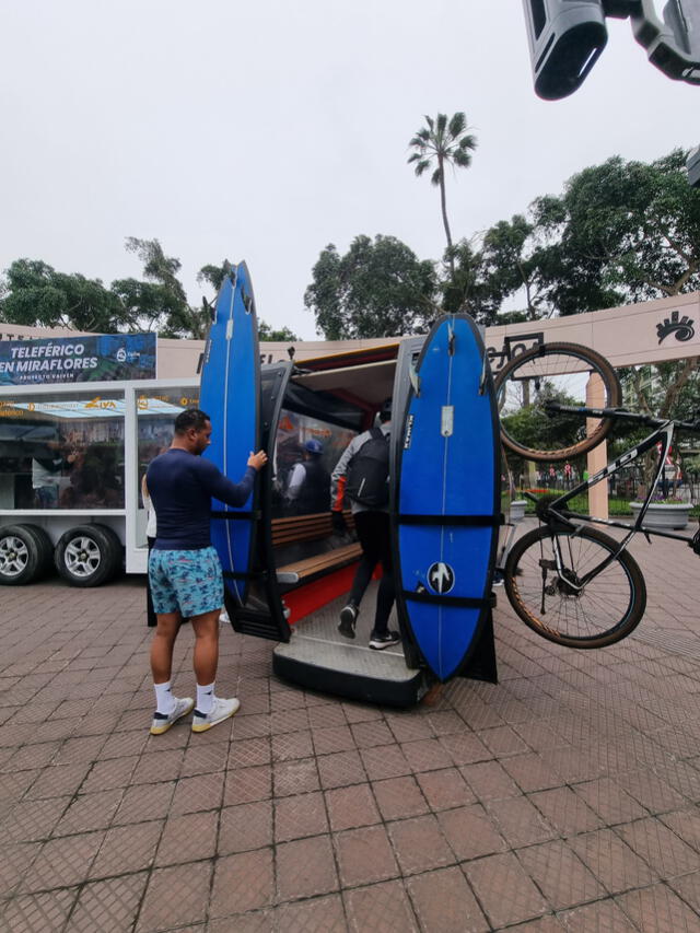 Cabina prototipo del teleférico de Miraflores. Foto: Kevin García/La República   