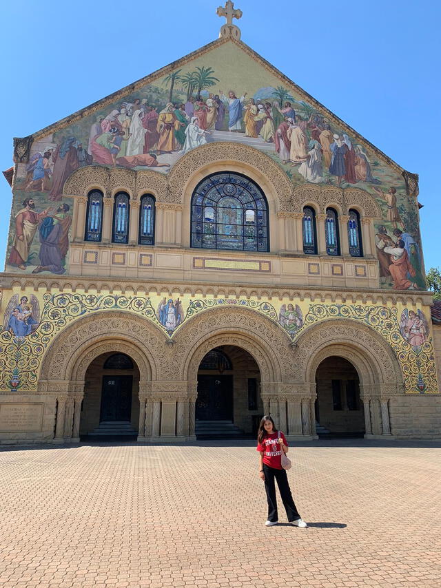  Valentina comenzó sus clases en Stanford en agosto 2024. Foto: cortesía   