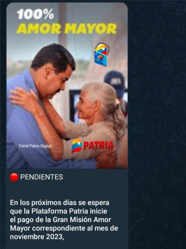 Amor Mayor noviembre 2023: revisa cuándo pagan y verifca con cédula la lista de pensionados | cuando pagan amor mayor 2023 | 100 por ciento amor mayor | IVSS amor mayor | Venezuela